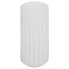 Jarrón acanalado FLEUR DE ROSE blanco 28cm