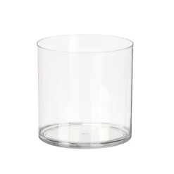 Jarrón acrílico transparente 15cm