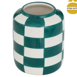 Jarrón ajedrez POOLSIDE de cerámica 14cm