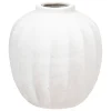 Jarrón AMIA blanco de cerámica 28cm