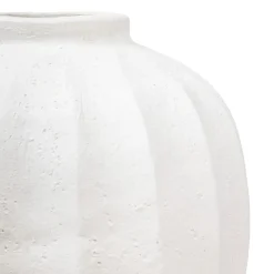 Jarrón AMIA blanco de cerámica 28cm