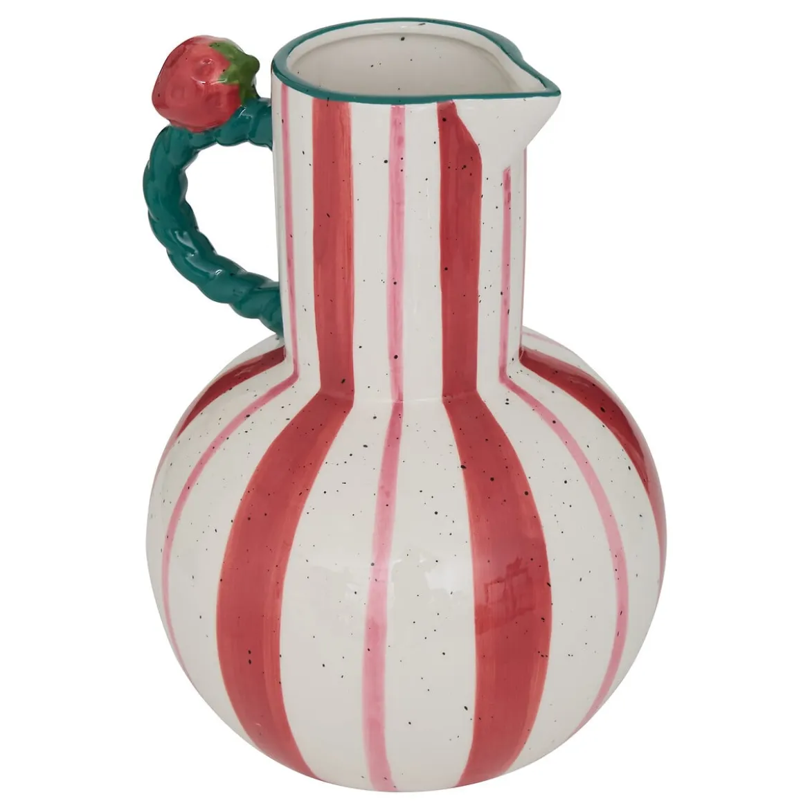 Jarrón a rayas FRUITY de cerámica 25cm