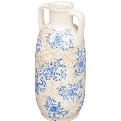 Jarrón azul de cerámica 38cm