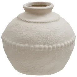 Jarrón blanco de cerámica 15cm