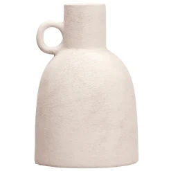 Jarrón blanco de cerámica 25.5cm
