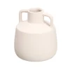 Jarrón blanco de cerámica 17cm