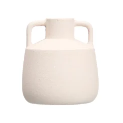 Jarrón blanco de cerámica 17cm