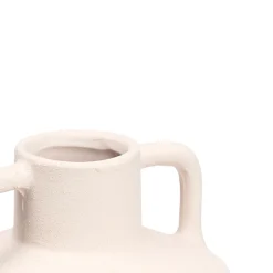 Jarrón blanco de cerámica 17cm
