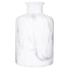 Jarrón blanco efecto mármol 17,5cm