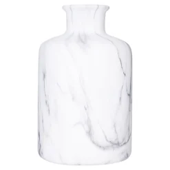 Jarrón blanco efecto mármol 17,5cm