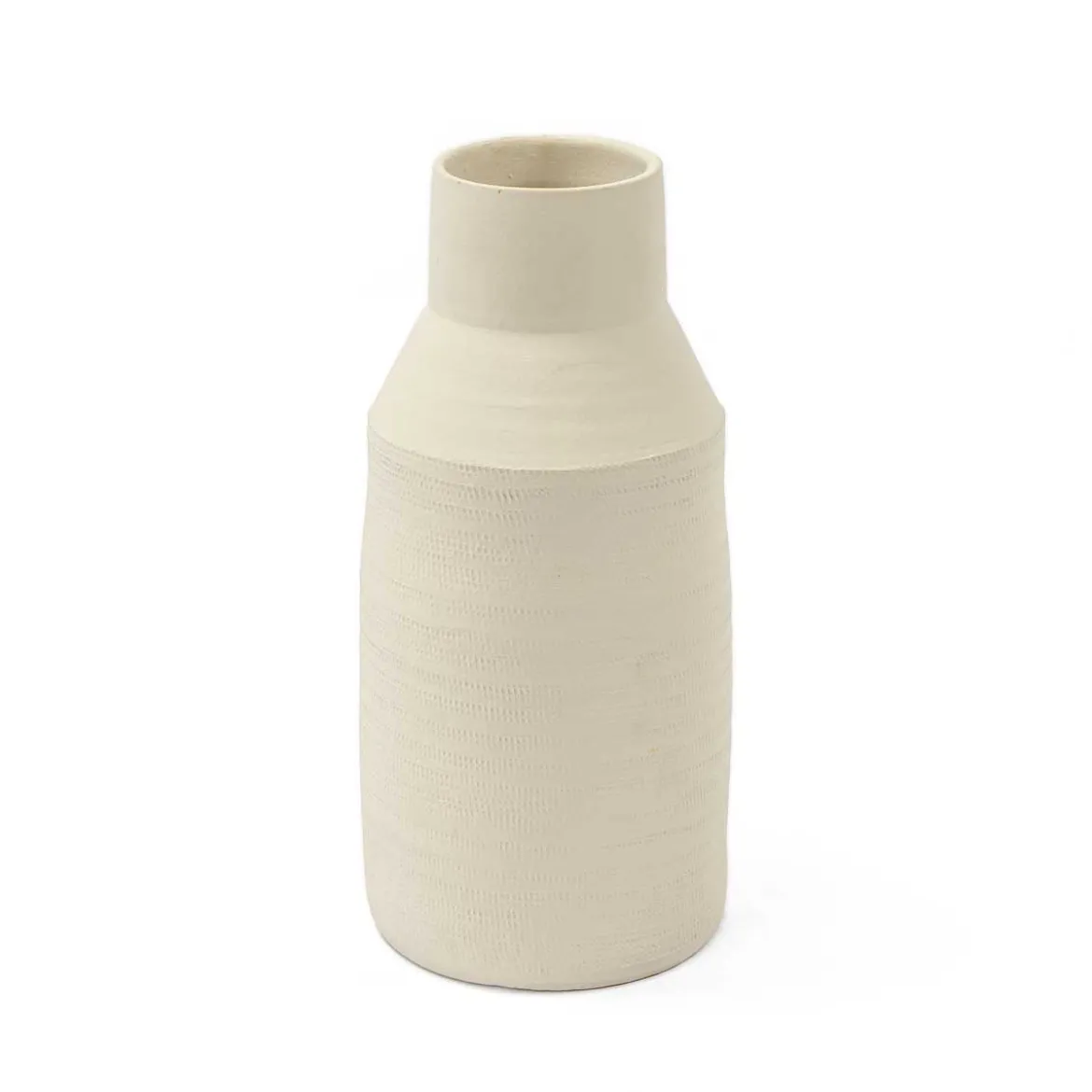 Jarrón Cerámica Caravane Beige 40Cm