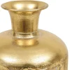 Jarrón con textura BELLI dorado 41cm