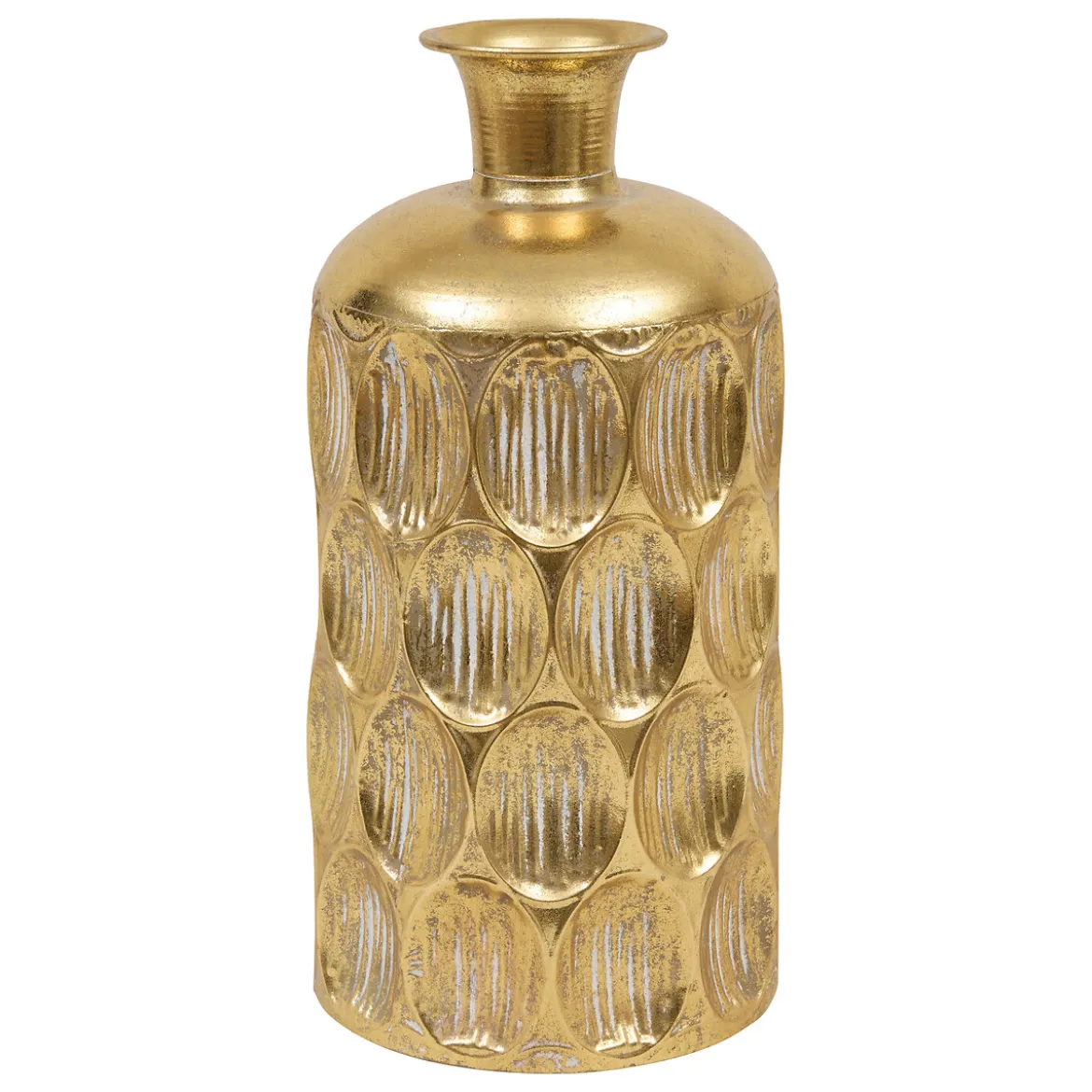 Jarrón con textura BELLI dorado 41cm