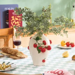 Jarrón con tomates 3D DELLA PASTA de cerámica 25.5