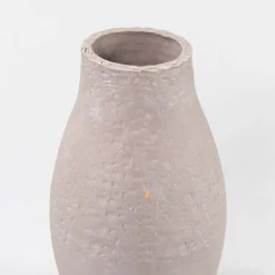 Jarrón Craft Rústico Gris 26Cm