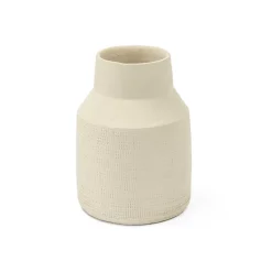 Jarrón De Cerámica Caravane Beige 20Cm
