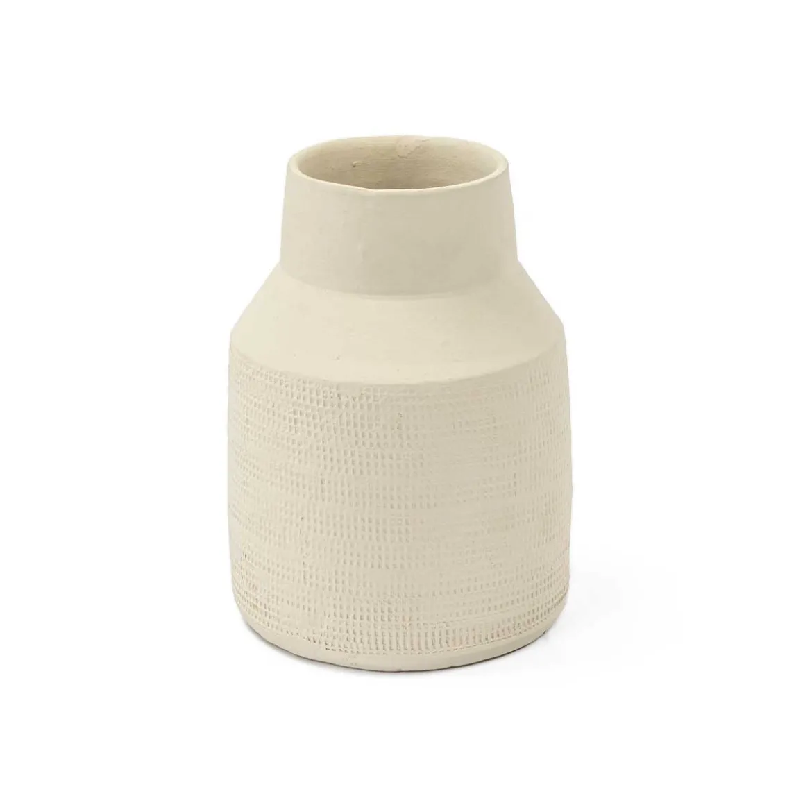 Jarrón De Cerámica Caravane Beige 20Cm