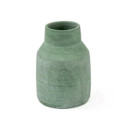 Jarrón De Cerámica Caravane Verde 20Cm