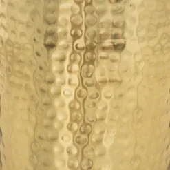 Jarrón De Metal Dorado 10x19Cm