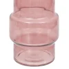 Jarrón De Vidrio Ella Rosa 25cm