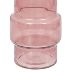 Jarrón De Vidrio Ella Rosa 25cm