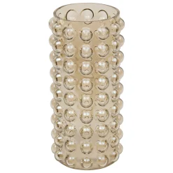 Jarrón de vidrio irisdescente con bolas 3D 28cm