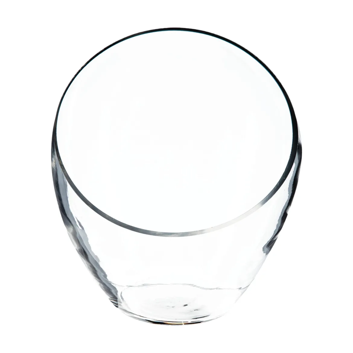 Jarrón De Vidrio Transparente 22Cm