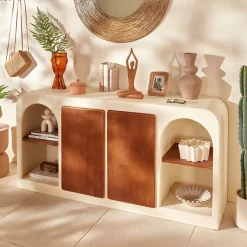 Jarrón EZIA beige 34 cm