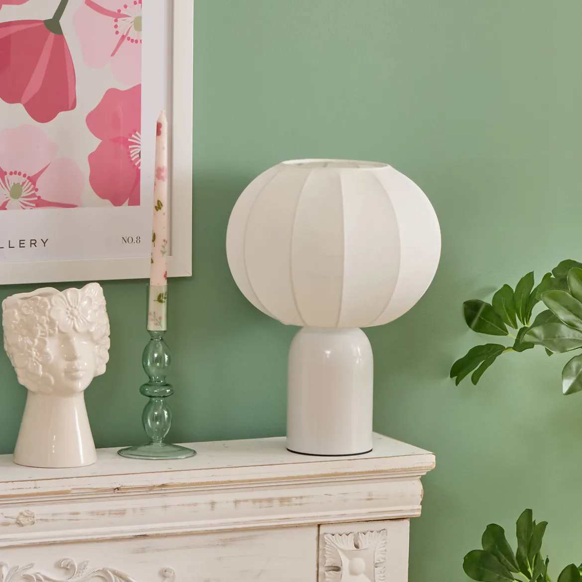 Jarrón figura mujer FLEUR DE ROSE blanco 21cm