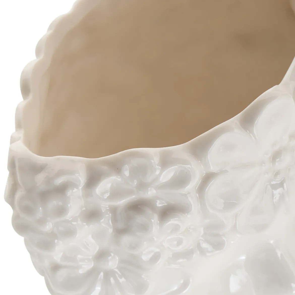 Jarrón figura mujer FLEUR DE ROSE blanco 21cm