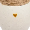 Jarrón Flo En Ceramica Blanca 22cm