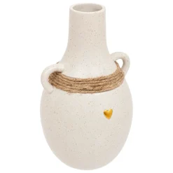 Jarrón Flo En Ceramica Blanca 22cm