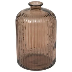 Jarrón LUZ marrón de vidrio 23cm