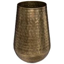 Jarrón OASIS dorado de metal 23Cm