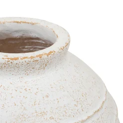 Jarrón ROMIA beige de cerámica 38cm