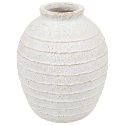 Jarrón ROMIA beige de cerámica 38cm