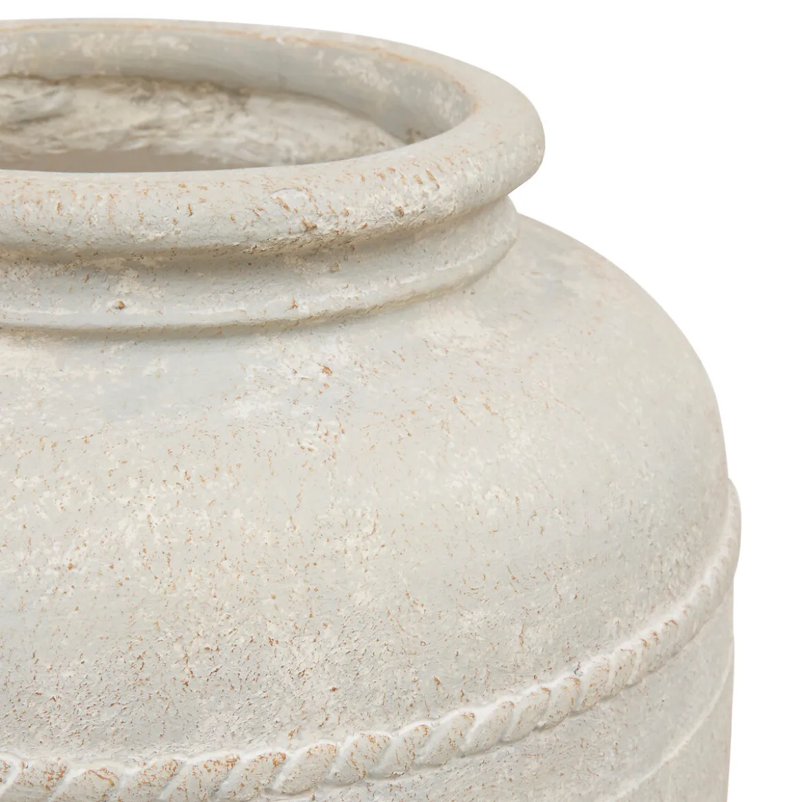Jarrón ROMIA beige de cerámica 46cm