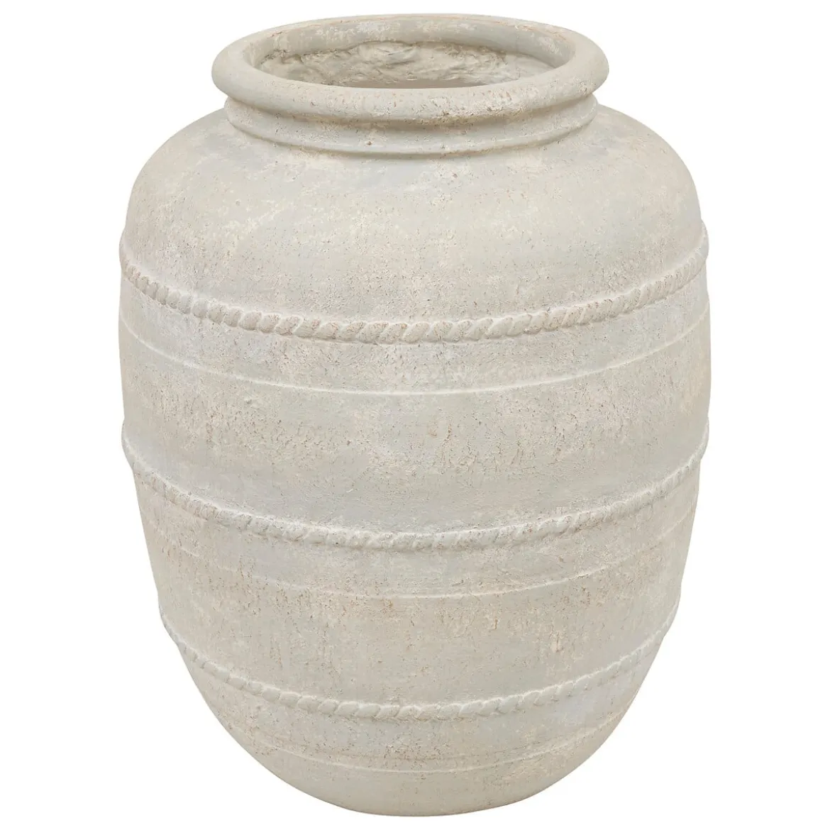 Jarrón ROMIA beige de cerámica 46cm