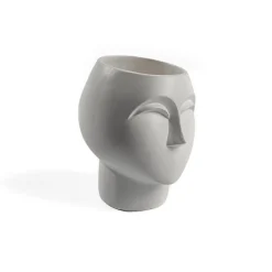 Jarrón Rostro De Mujer 19x19x20Cm