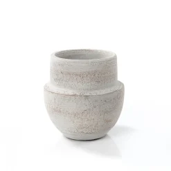 Jarrón SABRE gris de barro 12cm
