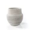 Jarrón SABRE gris de barro 14cm