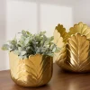 Jarrón tamaño 2/2 BELLI dorado 18cm