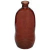 Jarrón ULY ámbar de vidrio reciclado 73cm