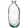 Jarrón Uly Transparente De Vidrio Reciclado 73cm