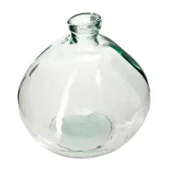 Jarrón Uly Transparente De Vidrio Reciclado 33cm