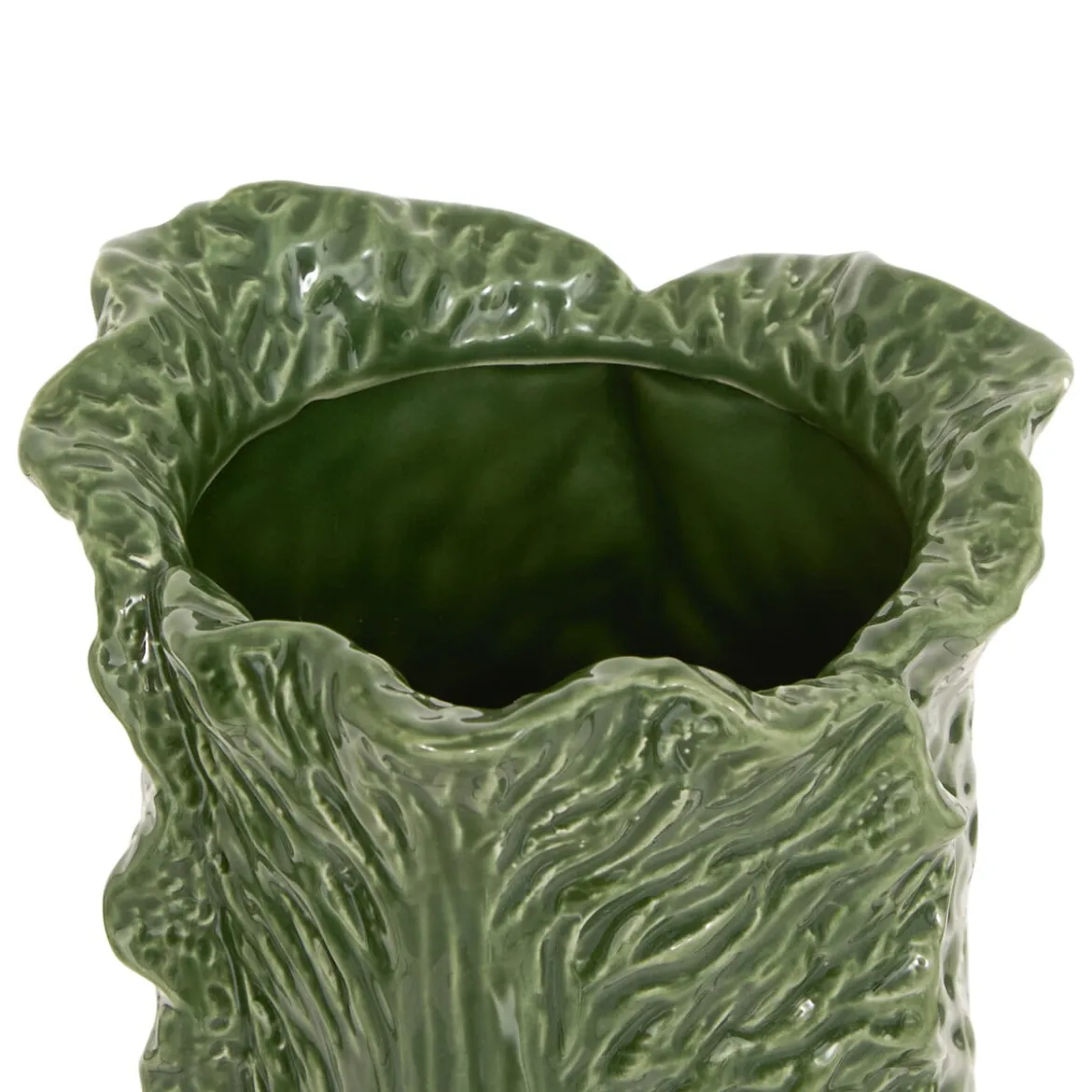 Jarrón verde de cerámica 20cm