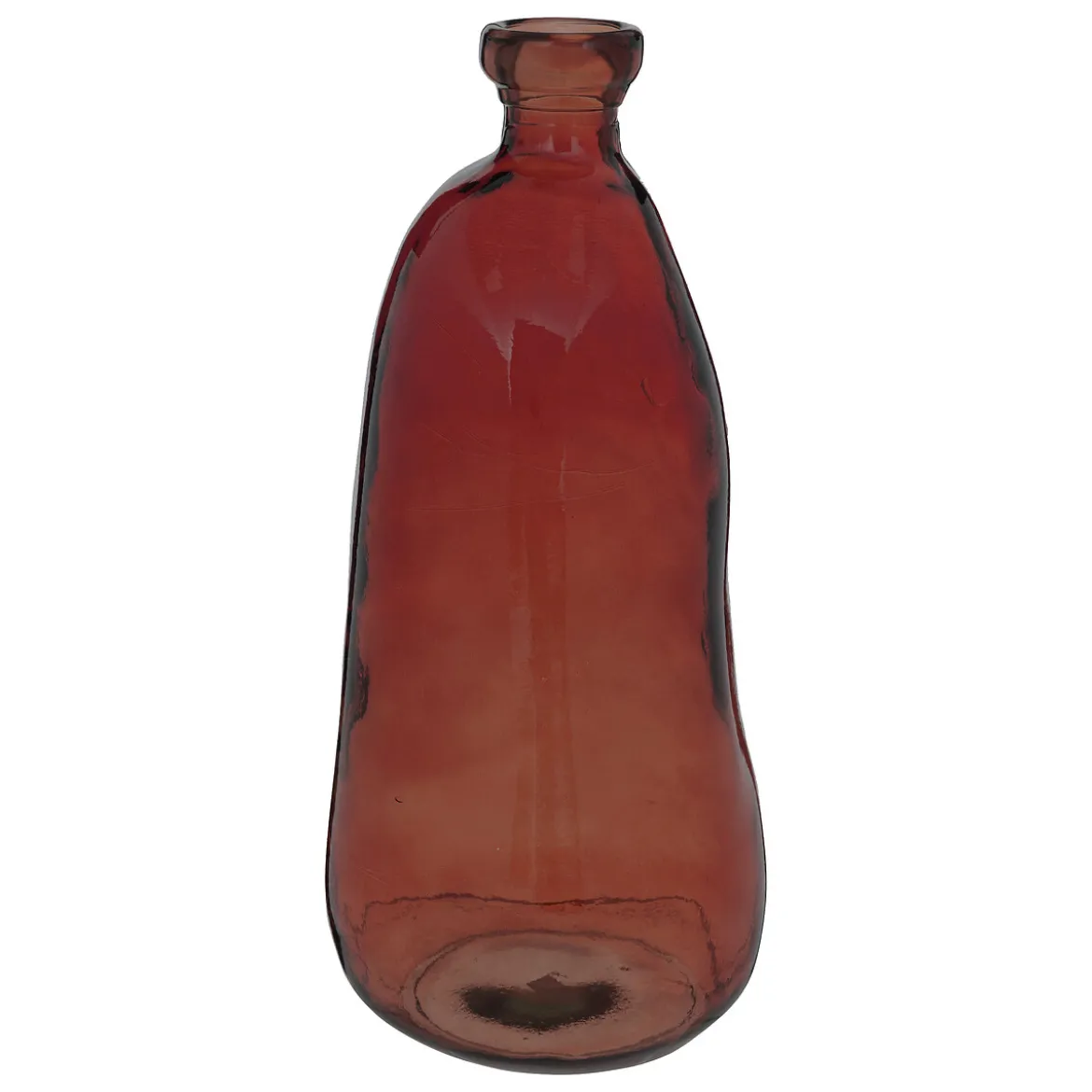 Jarron ULY ámbar de vidrio reciclado 51cm