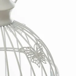 Jaula Blanca De Metal 17x16.5x31Cm
