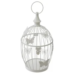Jaula Blanca De Metal 17x16.5x31Cm