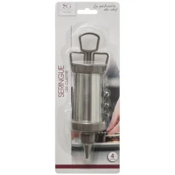 Jeringa De Pastelería Inox. +3 Boquillas